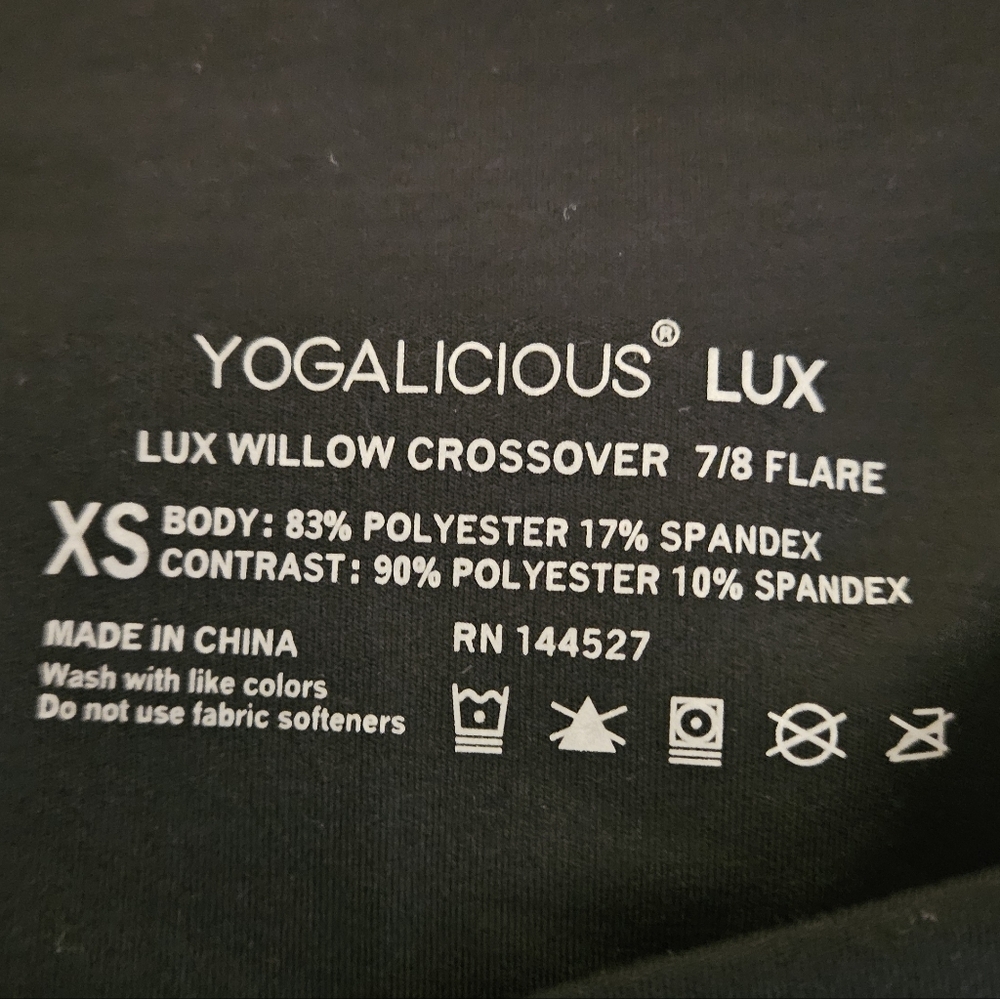 Yogalicious Black Boot Cut Flare Pants - Picture 6 of 6